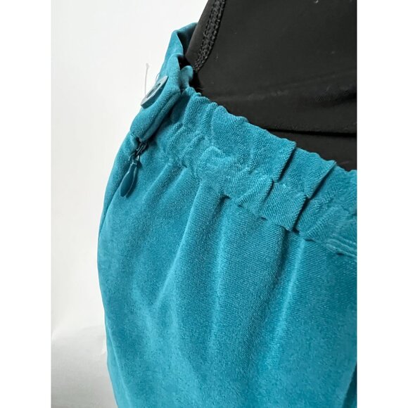 Leslie Fay Womens Turquoise Pencil Skirt 6P Polyester/Spandex Mid-Length - Picture 15 of 16